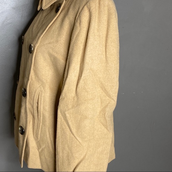 Lauren Ralph Lauren Camel Hair Peacoat Size 8 - Picture 6 of 14